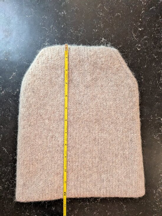 Double wall knit alpaca hat